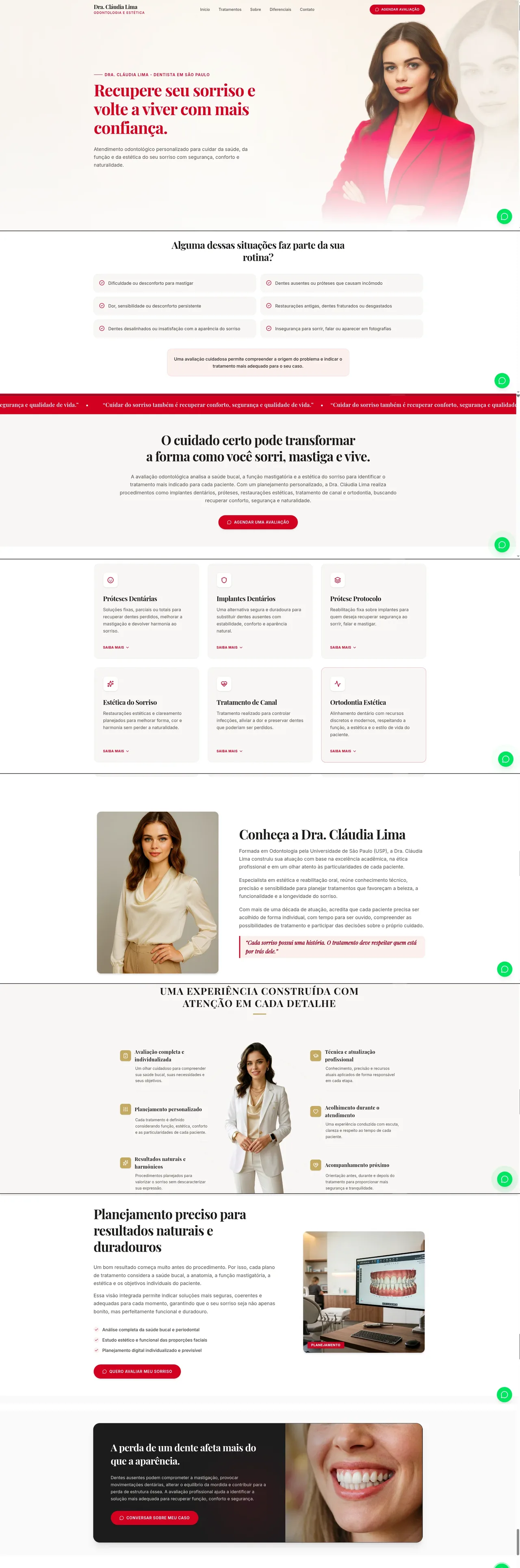 Site de Dra. Claudia Lima criado pela Bydo Marketing