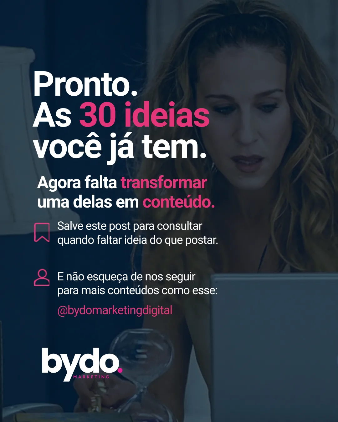 Conteúdo para redes sociais criado pela Bydo, projeto 5